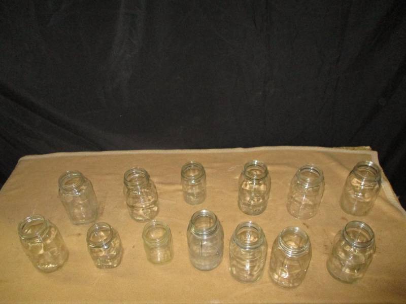 Variety of quart canning jars