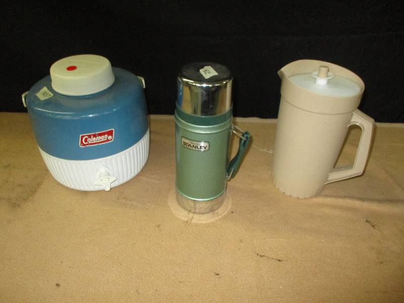 Coleman and Stanley thermos