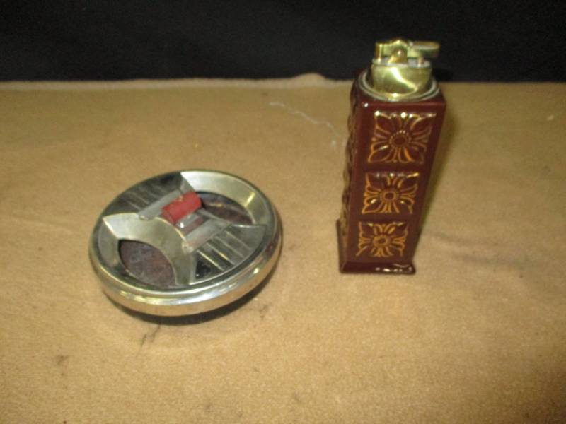 Vintage Ashtray and lighter