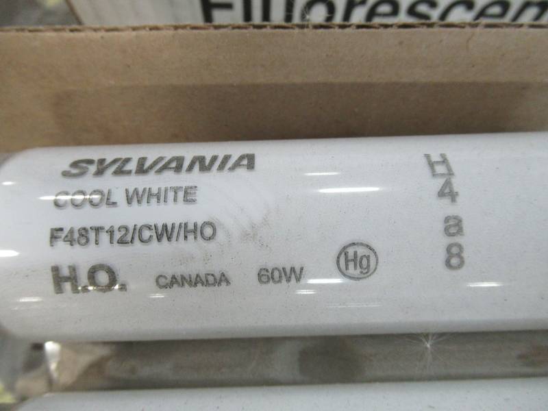 lot 64 image: SYLVANIA 45.91-in Recessed Double Contact (T12) 4200K Cool White Fluorescent Light Bulbs 60W