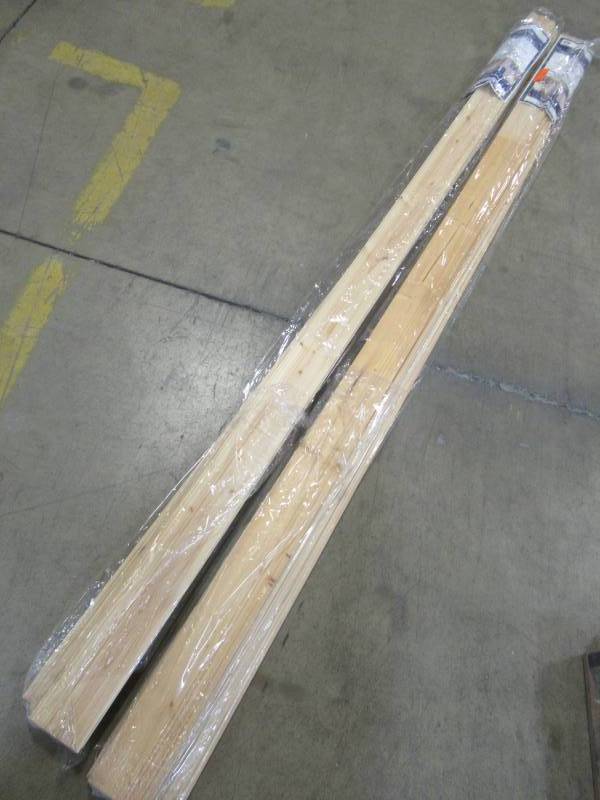 lot 20 image: 12 Pieces of EverTrue 8 X 3 916 Unfinished Pine Wall Panel PMPW08