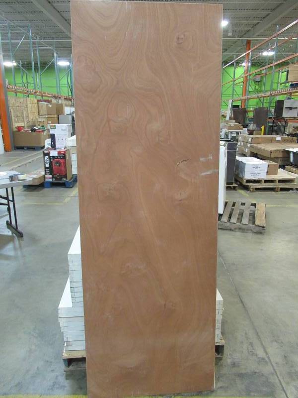 lot 111 image: ReliaBilt Lauan Finish Wood Flush Hollow Core Hardboard Slab Door (Common 28-in X 80-in) 10695