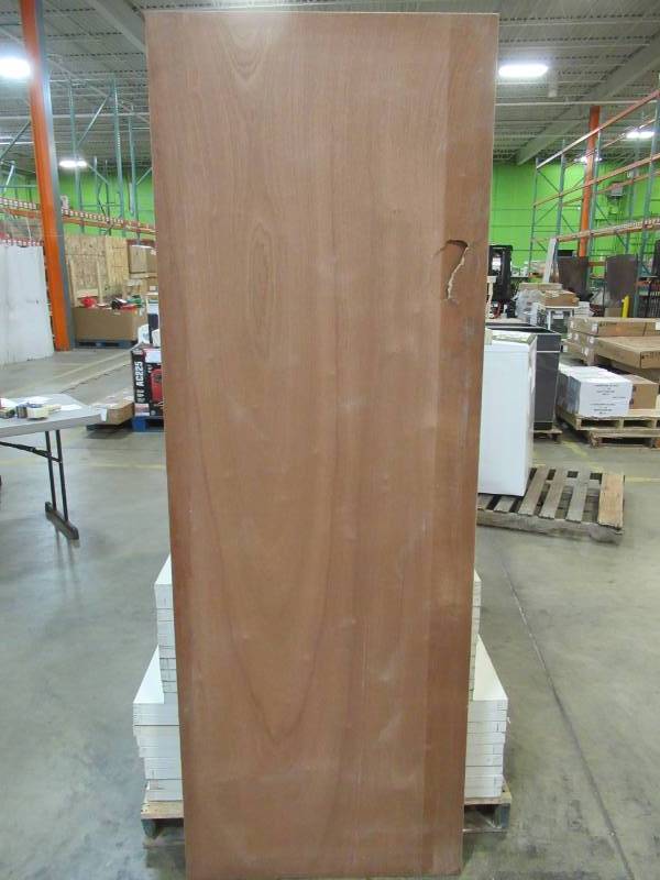 lot 119 image: ReliaBilt Lauan Finish Wood Flush Hollow Core Hardboard Slab Door (Common 28-in X 80-in) 10695