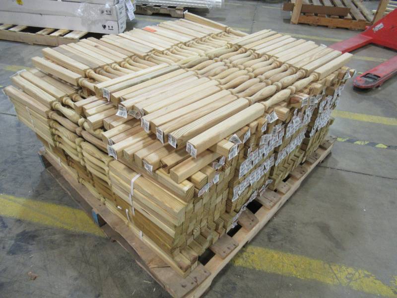 lot 134 image: Pallet of Severe Weather (Common 2-in X 2-in X 36-in Actual 1.31-in x 1.31-in x 35.75-in) Pressure Treated Southern Yellow Pine Deck Spindle S36COLT15EL