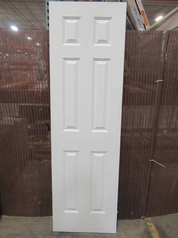 lot 164 image: Reliabilt 24 in x 80 in 6 Panel Primed No Bore Slab door 82450