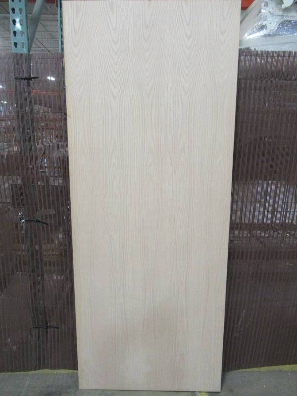 lot 166 image: ReliaBilt BrownUnfinished Solid Core Wood Slab Door (Common 32-in X 80-in) No Bore 12398