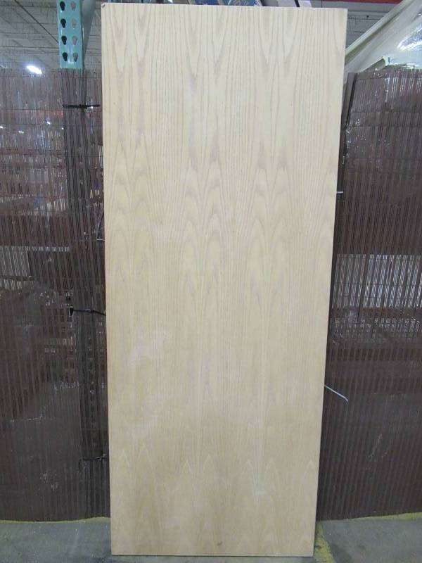 lot 167 image: ReliaBilt BrownUnfinished Solid Core Wood Slab Door (Common 32-in X 80-in) No Bore 12398.