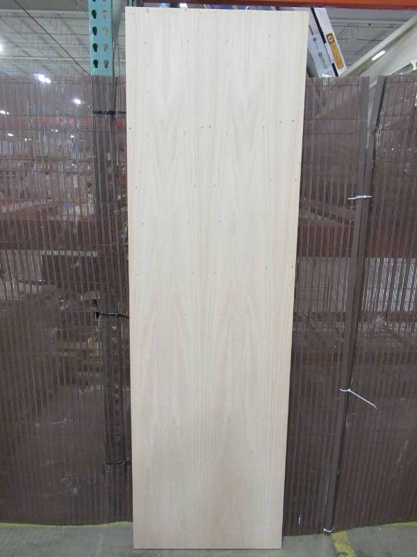 lot 170 image: ReliaBilt BrownUnfinished Solid Core Wood Slab Door (Common 24-in X 80-in) No Bore 12396