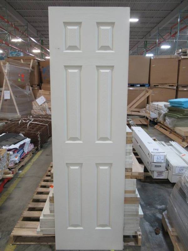 lot 81 image: Reliabilt Masonite Classics Primed Hollow Core Molded Composite Slab Door (Common 24-in X 80-in) 10973