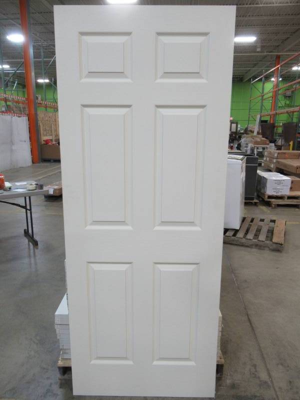 lot 87 image: ReliaBilt 6-Panel Hollow Core Textured Non-Bored Interior Slab Door (32x80) 10976
