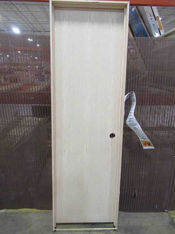Reliabilt Prehung Hollow Core Flush Lh Oak Interior Door