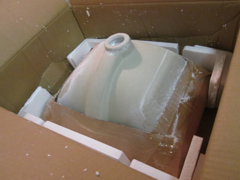 18 Rectangular White Ceramic Sink ...