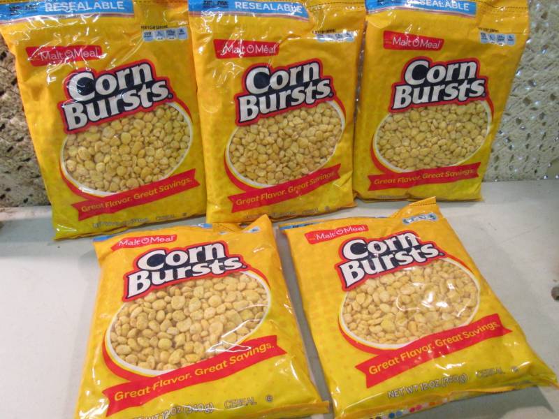 5 Bags of Malt O Meal Corn Bursts C...