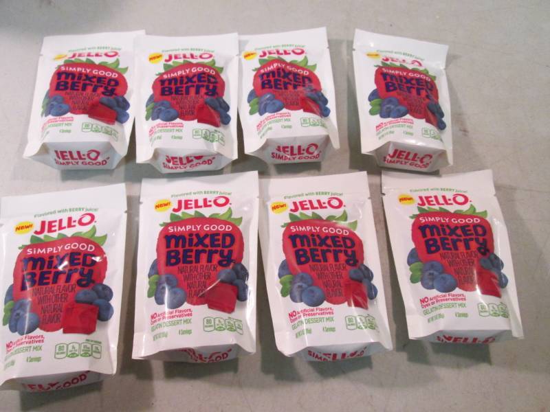 8 Jell-o Simply Good Mixed Berry Ge...