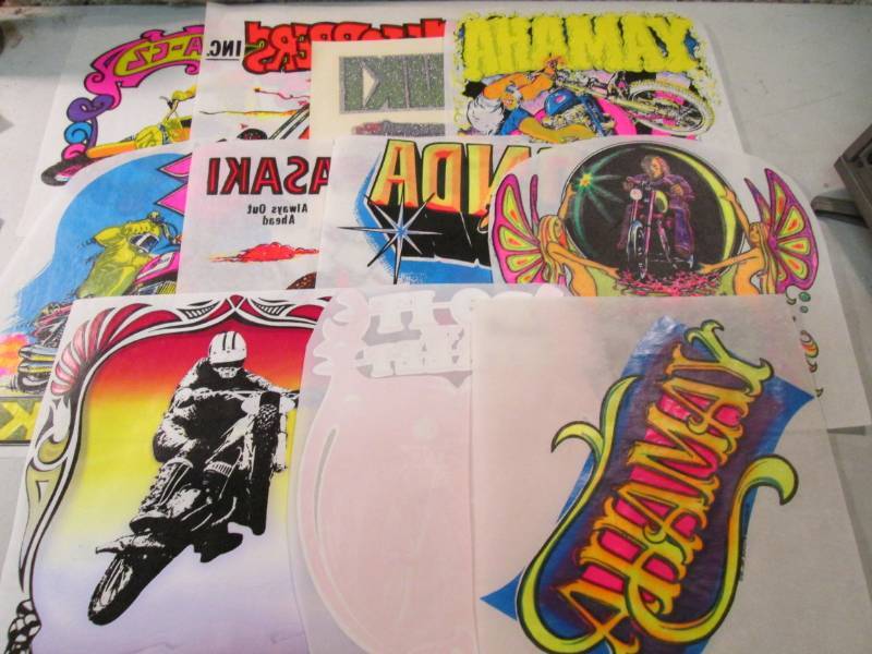 11 Heat Press Transfers Motorcycles...