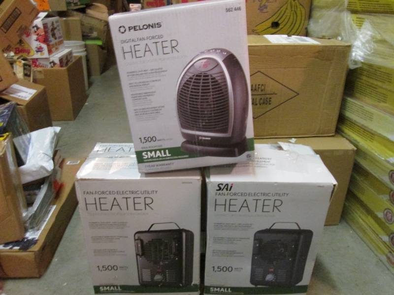 3 Electric Heaters Open Box Unteste...