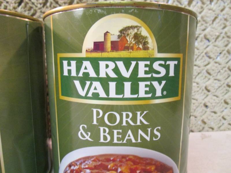 2 Large 7 Pound Cans of Pork & Bean...
