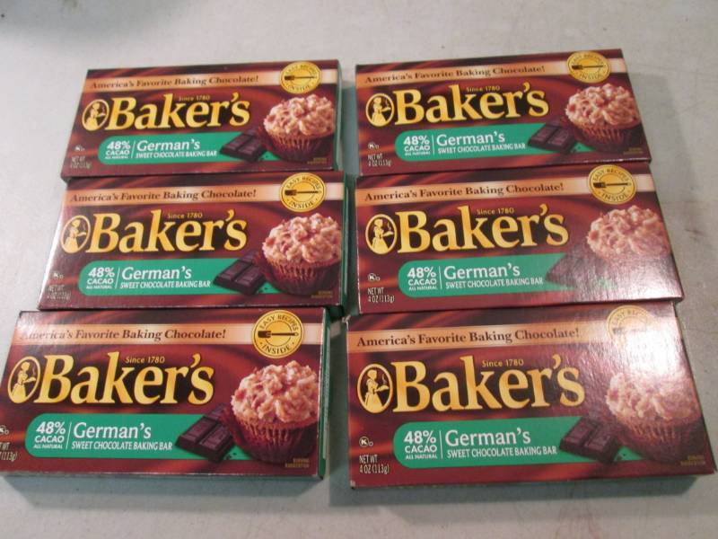 6 Boxes of Bakers Germans Sweet Cho...
