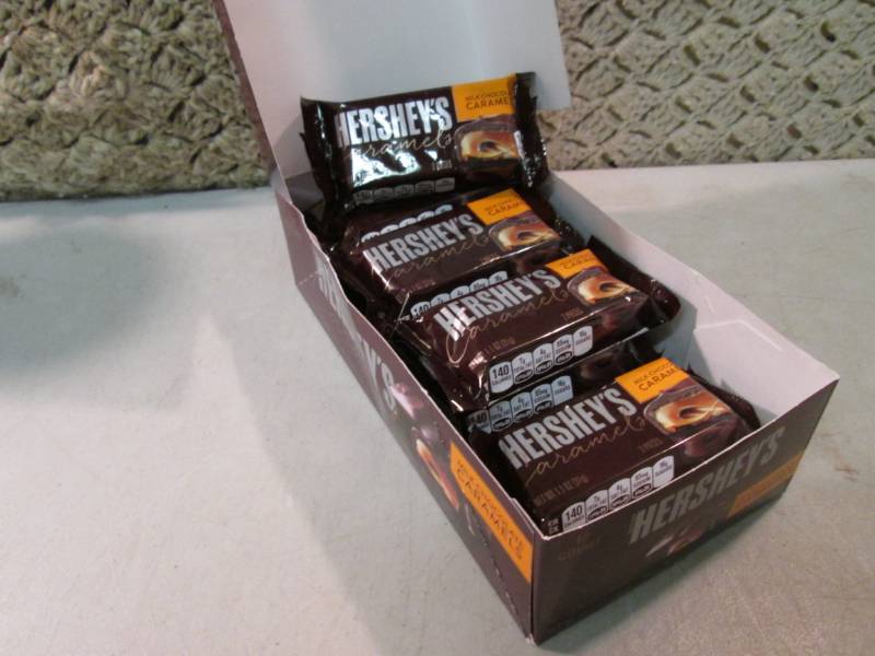 Box of 12 Hersheys Caramels Best by...