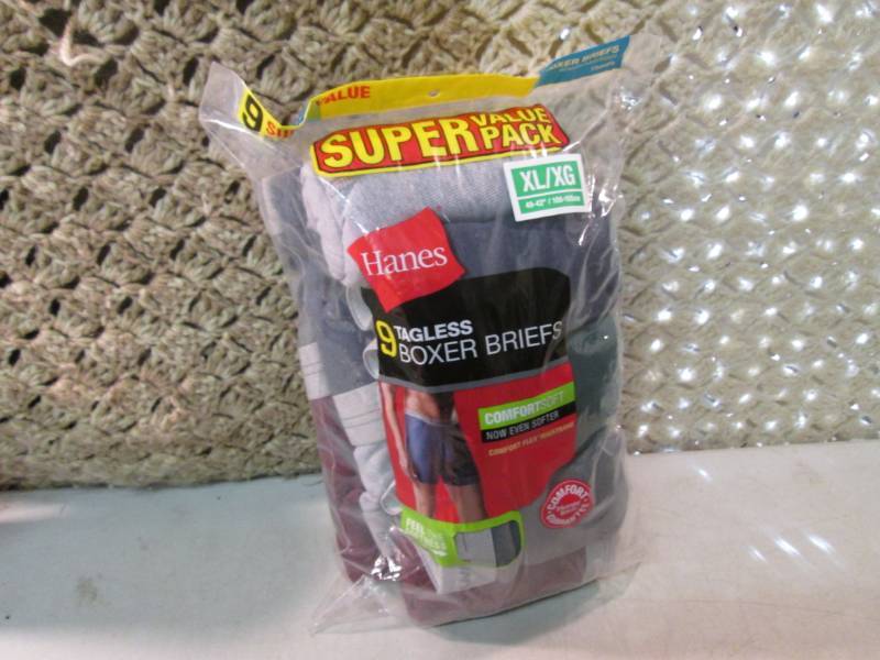 9-Pack of Hanes Colored Tagless Box...