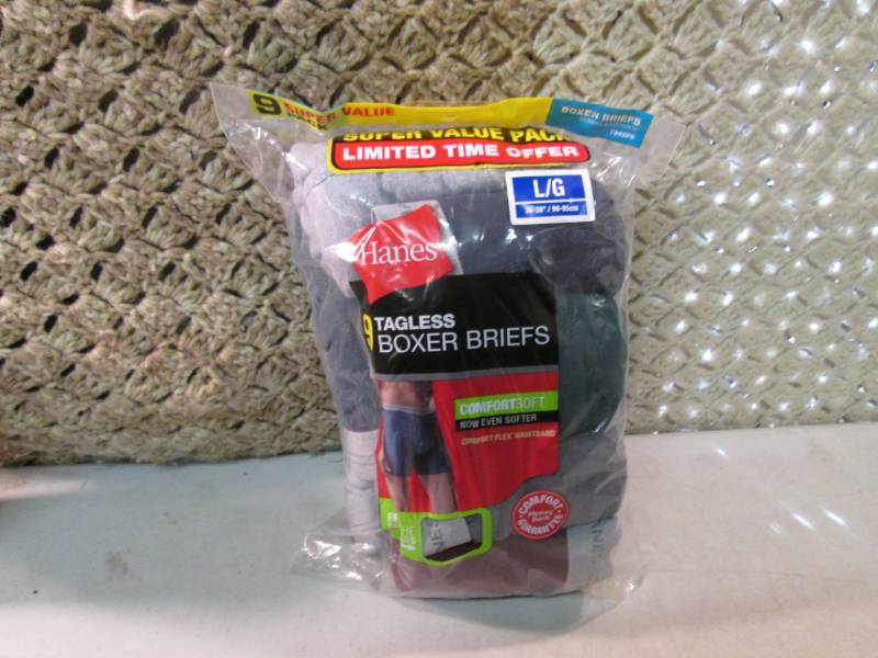 9-Pack of Hanes Colored Tagless Box...