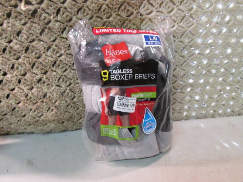 9-Pack of Hanes Colored Tagless Box...