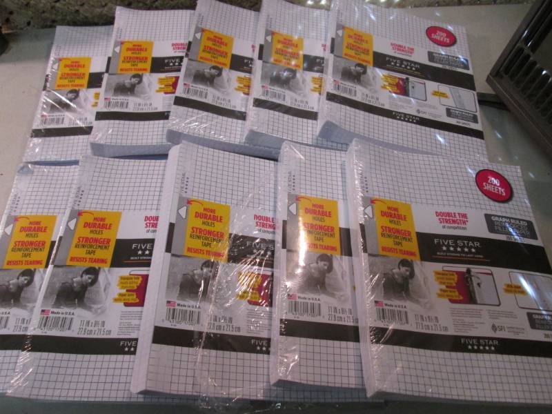 10 Packs of Graph Filler Paper 200 ...