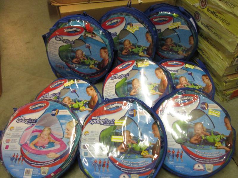 Lot of 9 SwimWays Baby Spring Float...