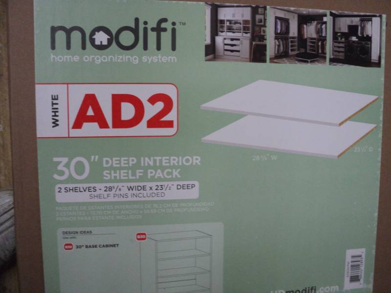 Modifi White 30 set of 2 Shelf Pac...