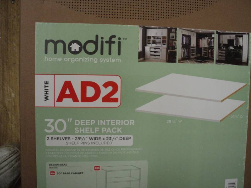 Modifi White 30 set of 2 Shelf Pac...
