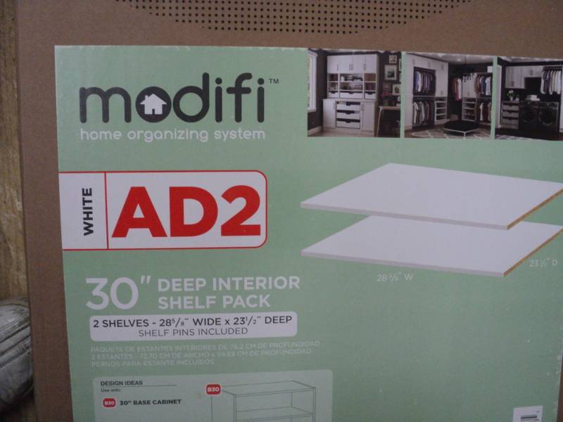Modifi White 30 set of 2 Shelf Pac...