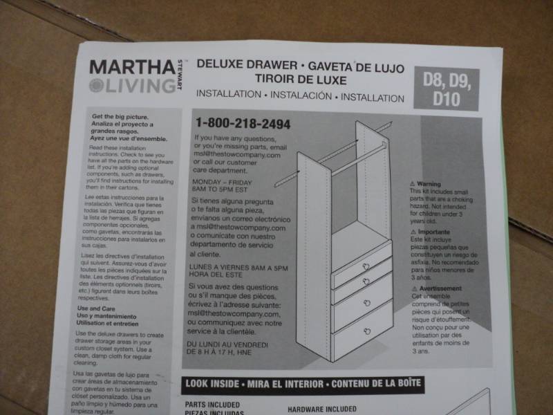 4- Martha Stewart Living Delux Draw...