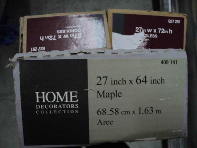 3- 27 x 64 x 72 long Blinds Home...