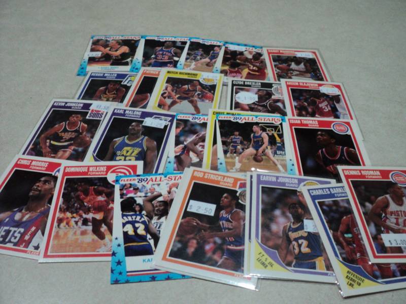 25 1989 Fleer Basketball Star Cards...