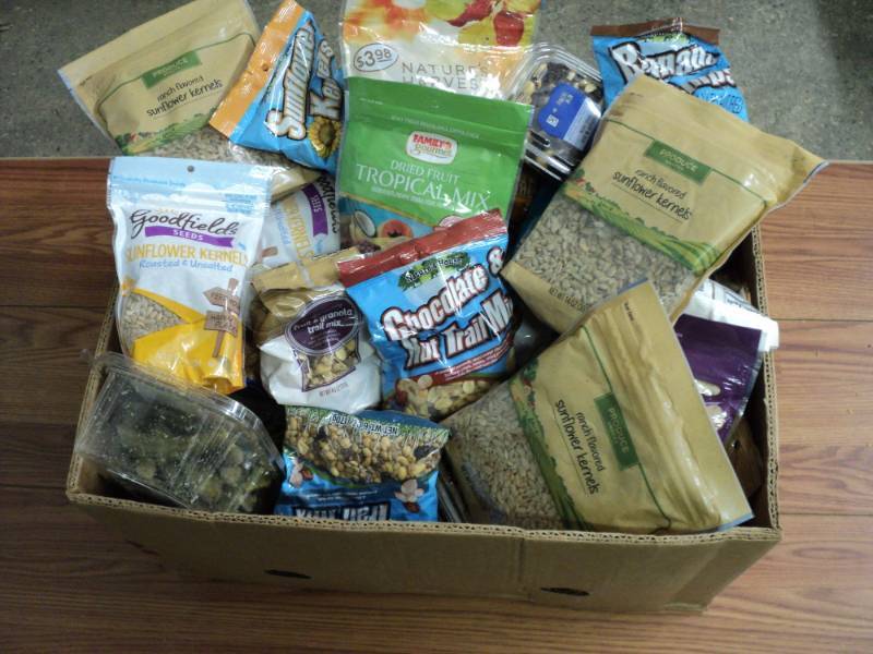 Box of Assorted Trail Mix, seeds an...