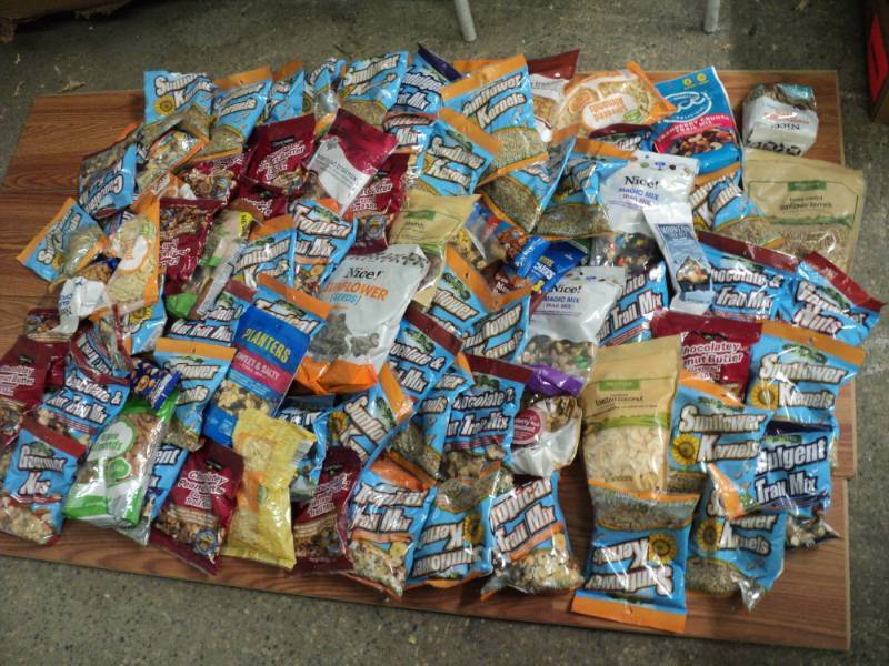 Box of Assorted Trail Mix, seeds an...