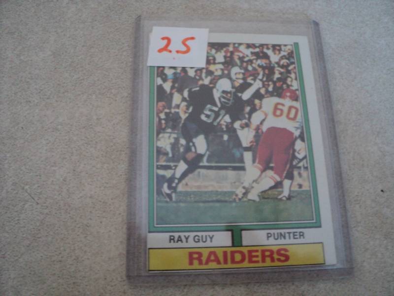 1974 Topps Ray Guy Rookie Card...