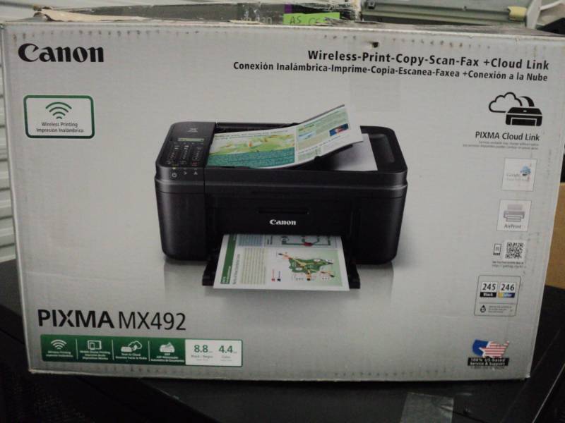 Canon  PIXMA Mx492 Wireless Untest...