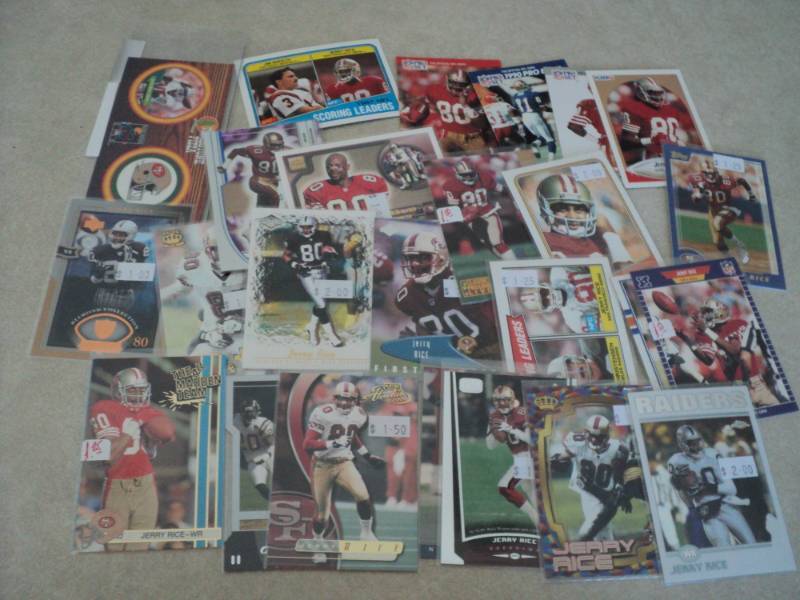 25 Jerry Rice Cards...