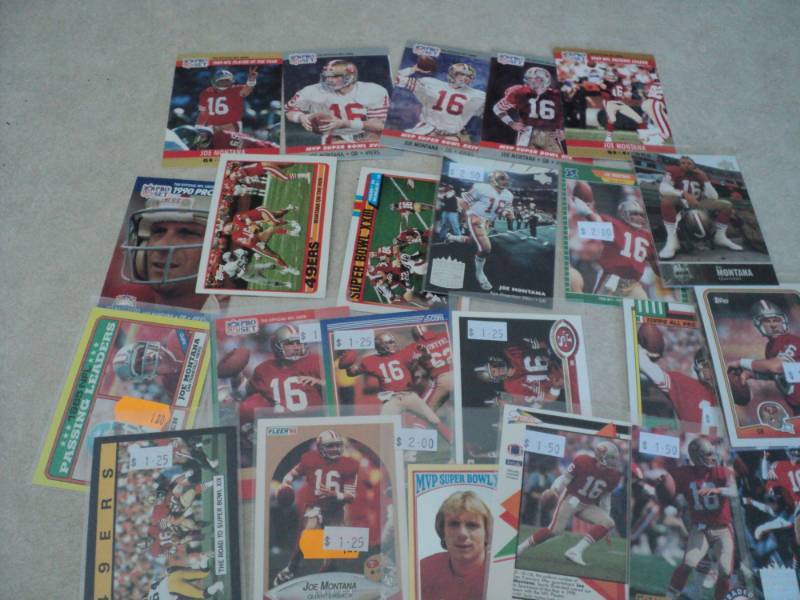 25 Joe Montana Cards...