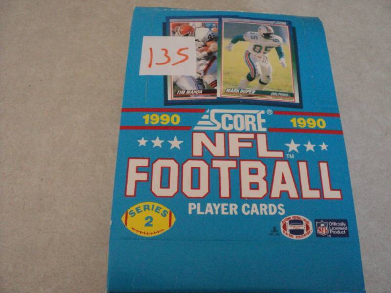 1990 Score Football Wax Box...