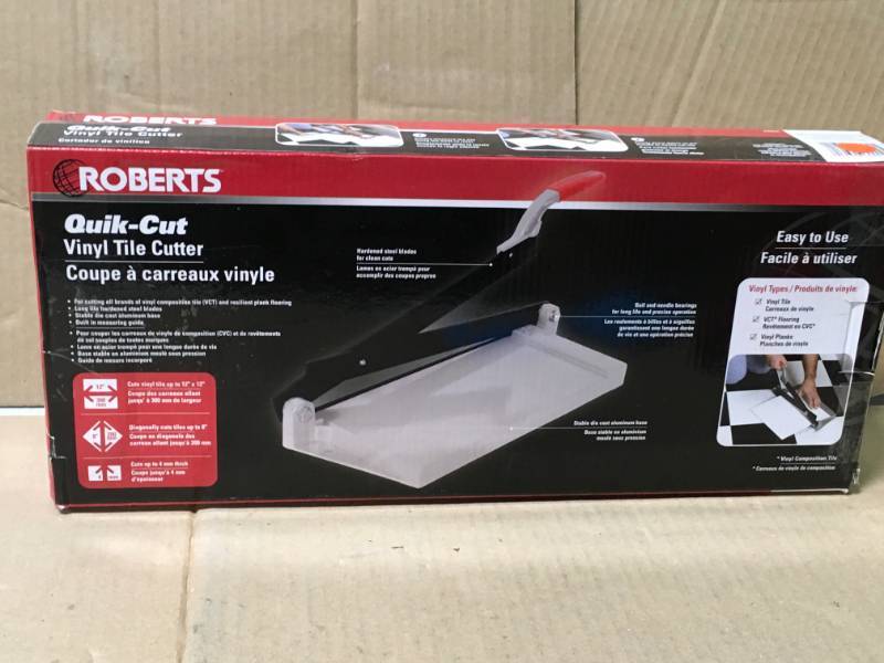 lot 9 image: Roberts 12 in. Quick-Cut Vinyl Tile VCT Cutter not used