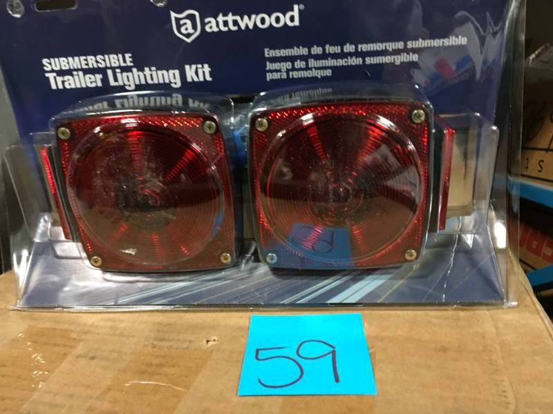lot 59 image: 80 in. Submersible Trailer Light Kit not used