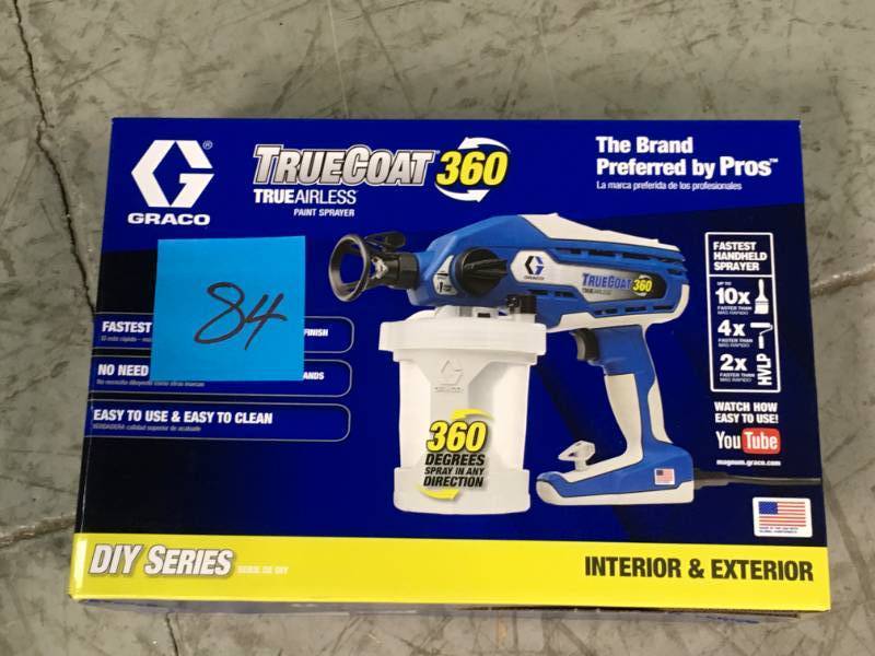 lot 84 image: Graco 16Y385 TrueCoat 360 open box in like new condition