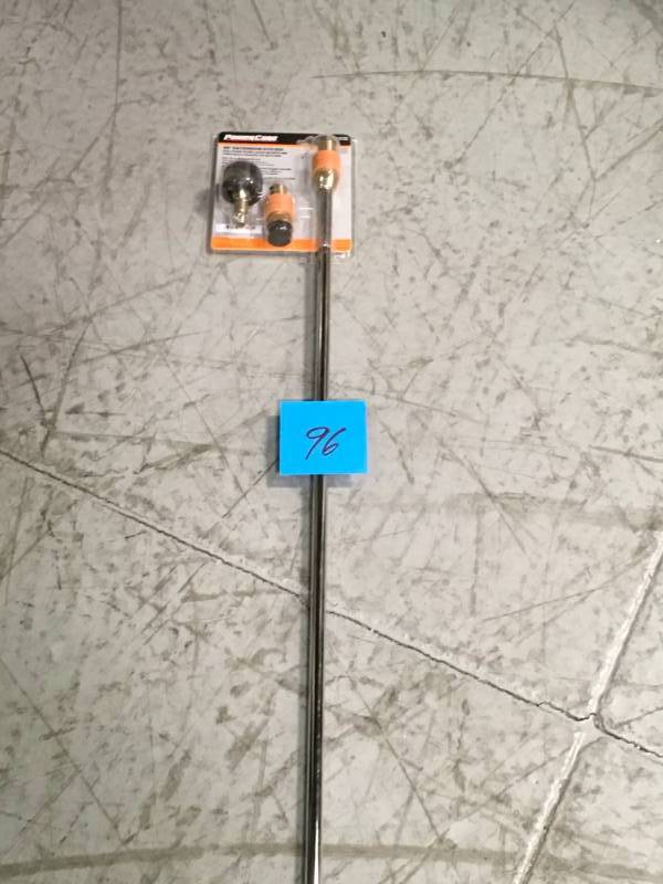 lot 96 image: Power Care 36 in. Extension Wand System open box in like new condition