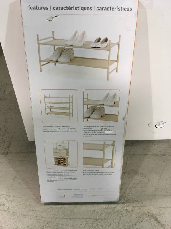 lot 5 image: Neatfreak 2-Tier Stackable Storage Shelf  not used