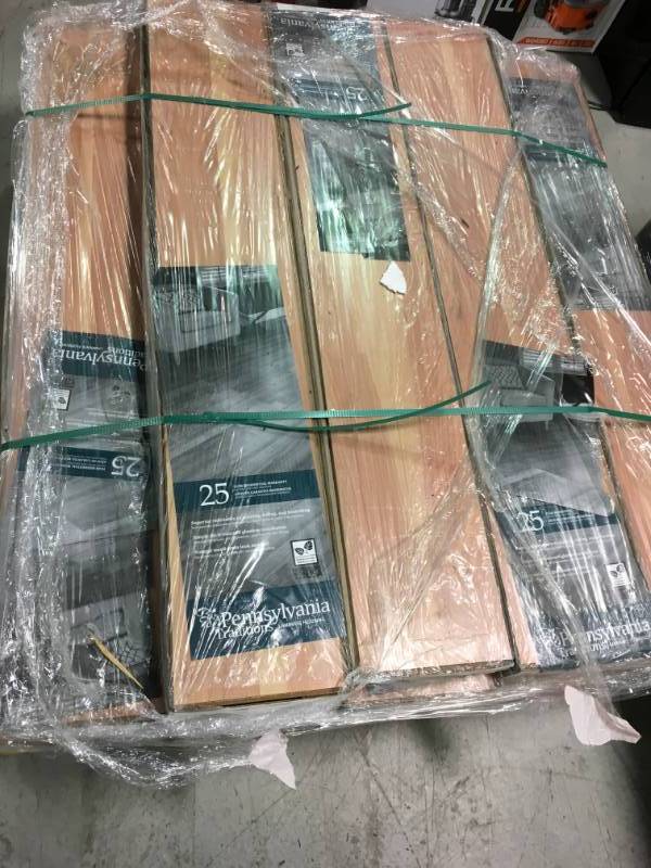 lot 17 image: Pennsylvania Traditions Birch 12 mm Thick x 7.96 in. Wide x 47.51 in. Length Laminate Flooring (13.13 sq. ft.  case) PALLET OF 13 CASES