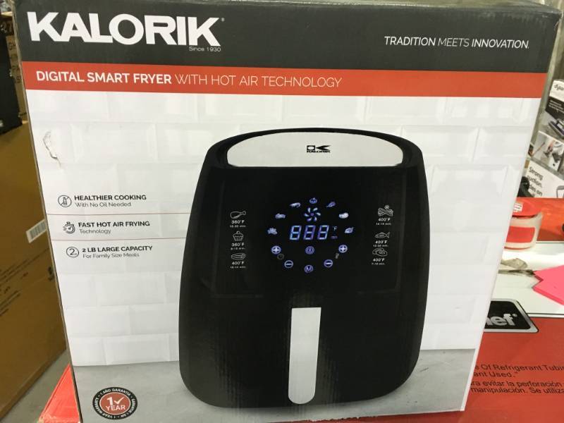 lot 41 image: KALORIK 3.2 Qt. Digital Display Air Fryer in Black not used
