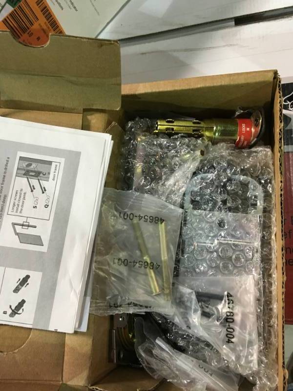 lot 43 image: Kwikset SmartCode 913 Satin Nickel Single Cylinder Electronic Deadbolt Featuring SmartKey Security not used