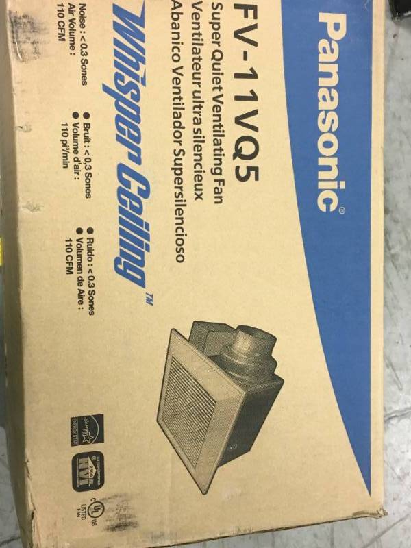 lot 91 image: Panasonic WhisperCeiling 110 CFM Ceiling Exhaust Bath Fan, ENERGY STAR not used
